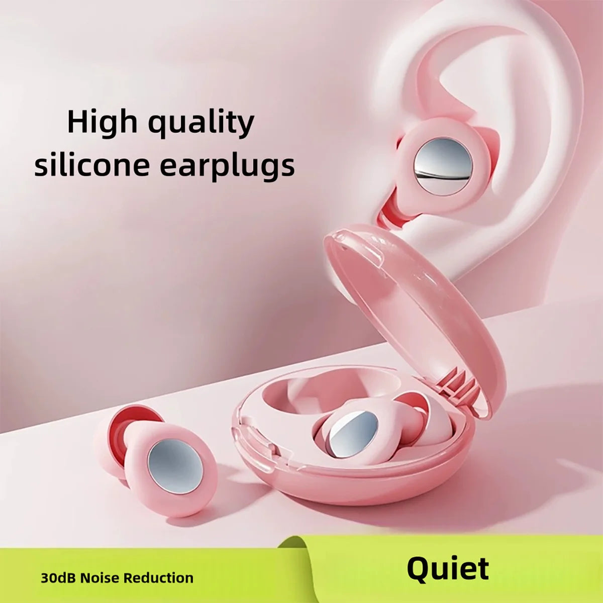 Ear Plugs for Sleep Ultra Soft Reusable Noise Reducing Flexible Silicone Earplugs for Sleeping Travel Concerts Deep Focus